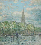 St Marks in The Bowery By Childe Hassam