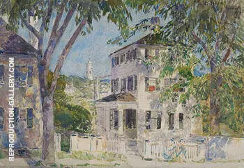 Street in Portsmouth By Childe Hassam