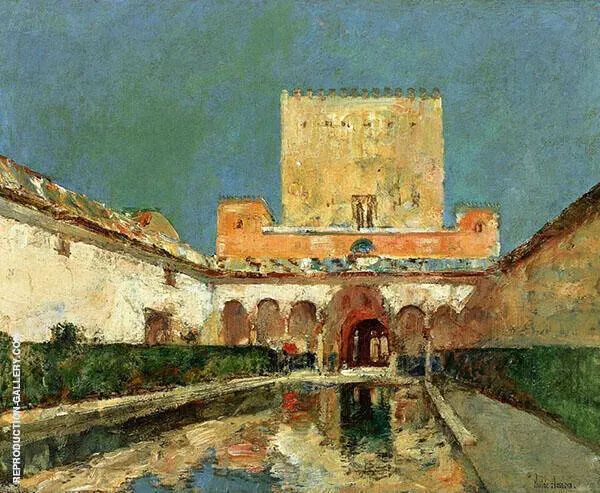 The Alhambra Summer Palace of The Caliphs Granada Spain c1883 By Childe Hassam