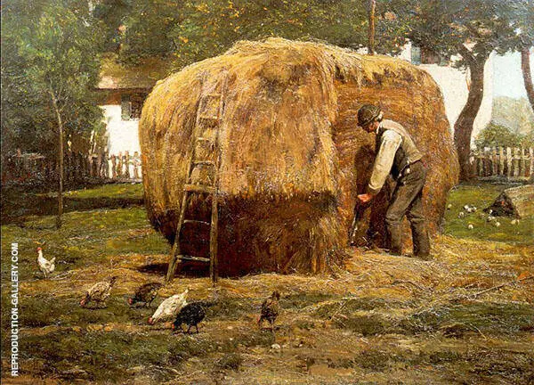 The Barnyard 1885 By Childe Hassam