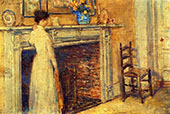 The Fireplace 1912 By Childe Hassam