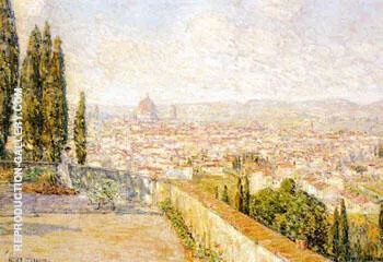 View of Florence From San Miniato By Childe Hassam