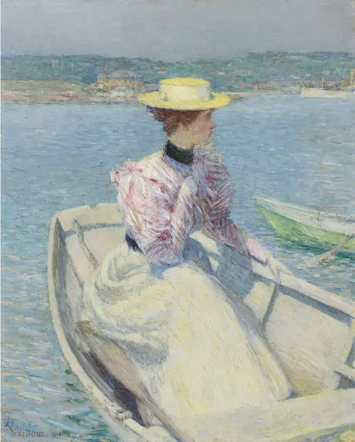 White Dory Gloucester By Childe Hassam