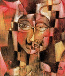 Head with German Moustache 1920 By Paul Klee
