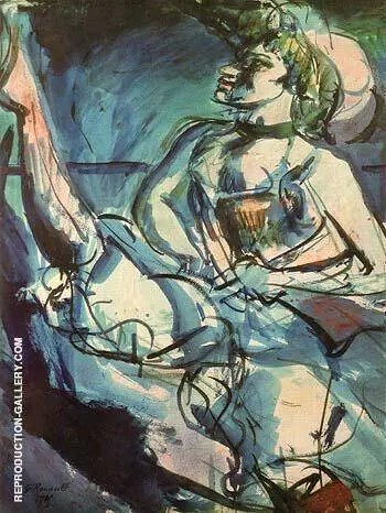 Bal Tabarin Dancing the Chahut 1905 By George Rouault