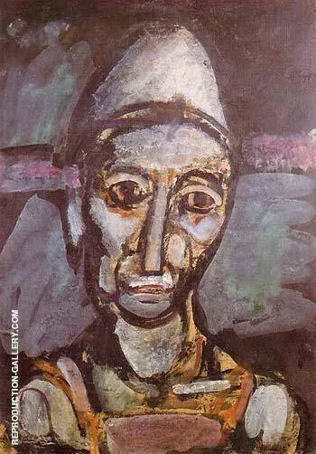 The Old Clown 1917 By George Rouault