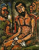 Christ Mocked by Soldiers 1932 By George Rouault