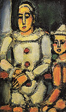 Two Clowns c1935 By George Rouault