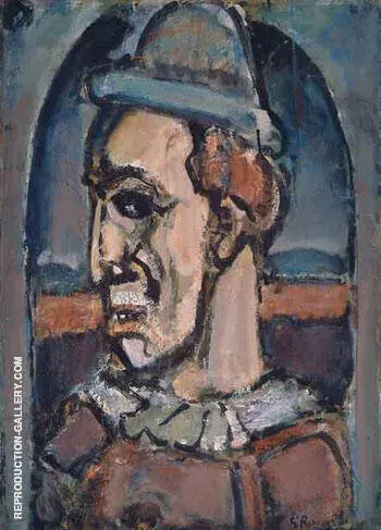 Profile of a Clown c1940 By George Rouault