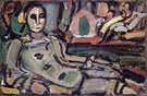 Pierrot Reclining 1932 By George Rouault