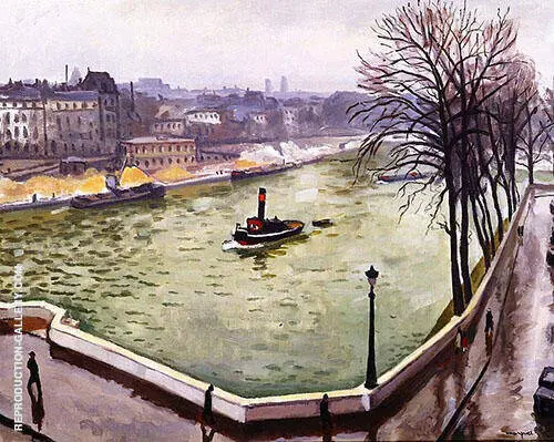 La Seine a Paris 1914 By Albert Marquet