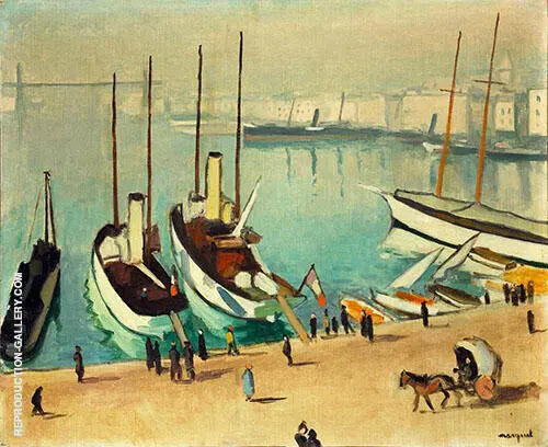 Le Vieux Port a Marseille 1917 By Albert Marquet
