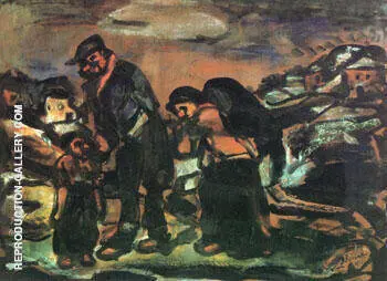 The Fugitives Exodus 1911 By George Rouault