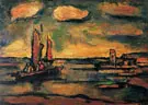 Fishing Boat at Sunset 1939 By George Rouault