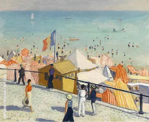 Ete La Plage Des Sables d'Olonne 1933 By Albert Marquet