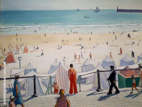 Plage des Sables d'Olonne 1933 By Albert Marquet
