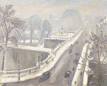 Le Pont Neuf Sous la Neige 1947 | Oil Painting Reproduction