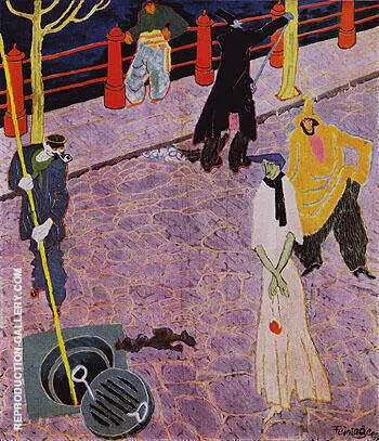 The Manhole I 1908 By Lyonel Feininger