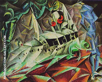 Steamer Odin I Leviathan 1917 By Lyonel Feininger