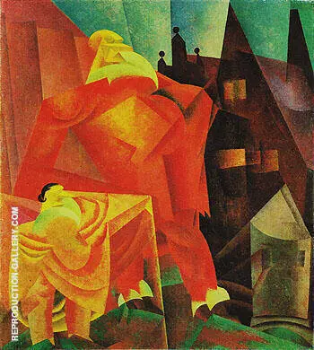 The Red Clown 1919 By Lyonel Feininger