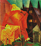 The Red Clown 1919 By Lyonel Feininger