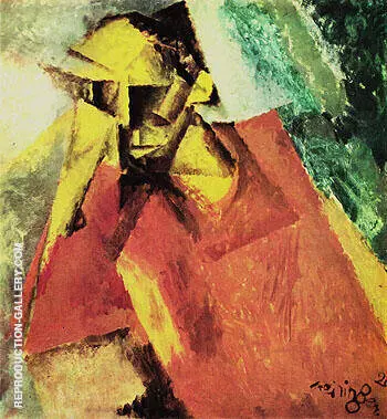 Portrait of a Tragic Being 1920 By Lyonel Feininger
