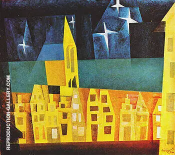 Stars above the Town 1932 By Lyonel Feininger