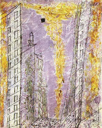 Manhattan Dawn 1944 By Lyonel Feininger