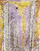 Manhattan Dawn 1944 By Lyonel Feininger