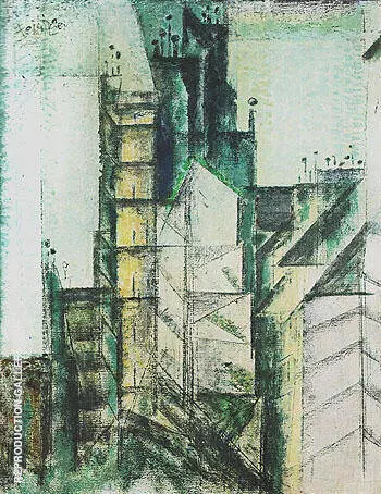 Rue St Jacques Paris 1953 By Lyonel Feininger