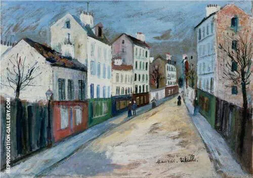 A Street in a Suburb of Paris 1912 By Maurice Utrillo