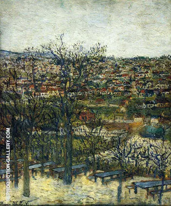 Benches at Montmagny 1906 By Maurice Utrillo