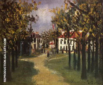 La Butte Pinson a Montmagny 1910 By Maurice Utrillo