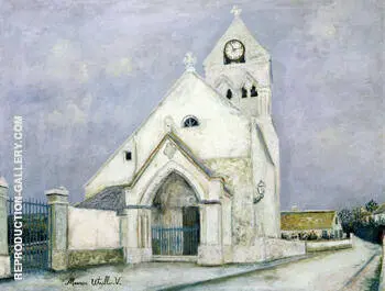 La Petite Communiante Eglise De Deuil 1912 By Maurice Utrillo