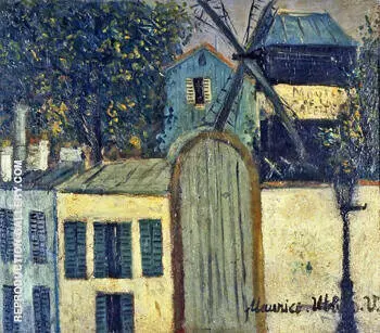 Moulin De La Galette 1912 By Maurice Utrillo