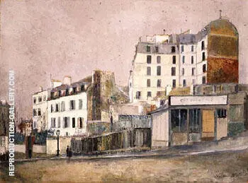 Paris Rue Ravignan 1913 By Maurice Utrillo