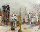 Place Des Abbesses 1931 By Maurice Utrillo