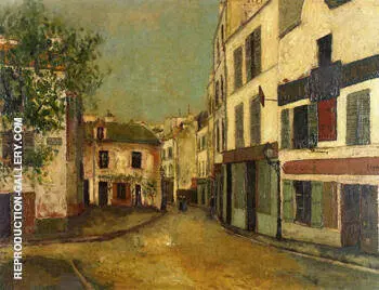 Place Du Tertre in Montmartre 1910 By Maurice Utrillo