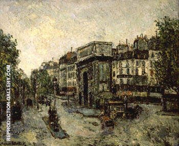 Porta Saint Martin in Parigi 1908 | Oil Painting Reproduction