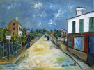 Road in Argenteuil Val d'Oise 1914 By Maurice Utrillo