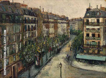 Rue Custine a Montmartre 1909 By Maurice Utrillo