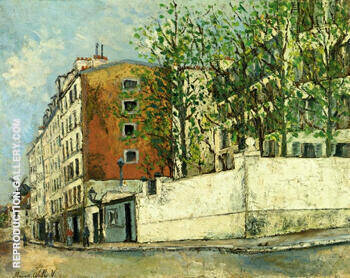 Rue Orchampt in Montmartre 1910 | Oil Painting Reproduction