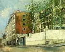 Rue Orchampt in Montmartre 1910 By Maurice Utrillo