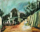 Rue Saint Vincent and the Lapin Agile 1917 By Maurice Utrillo