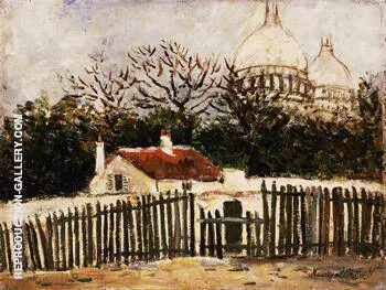 Sacre Coeur B By Maurice Utrillo