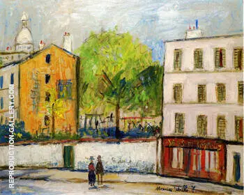 Street in Montmartre By Maurice Utrillo