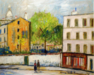Street in Montmartre By Maurice Utrillo