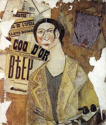 Portrait of Natalia Goncharova 1915 By Natalia Goncharova