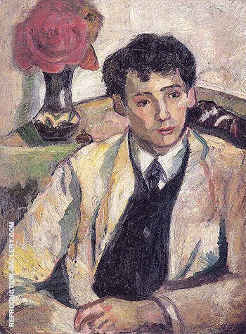 Portrait of the Artists Brother Afanasy Goncharova 1905 By Natalia Goncharova