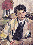 Portrait of the Artists Brother Afanasy Goncharova 1905 By Natalia Goncharova